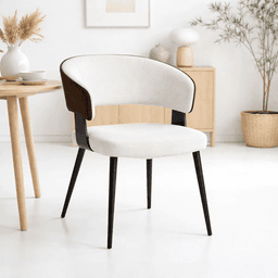 Silla KLOPS Velvet - Blanca