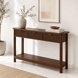 Arrimo Khaya 120x76 3 Cajones con Relieve Vertical