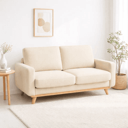Sofá Velvet Beige Luxe