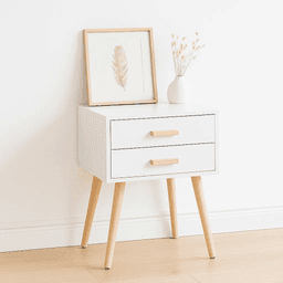 Velador Eames Doble Blanco